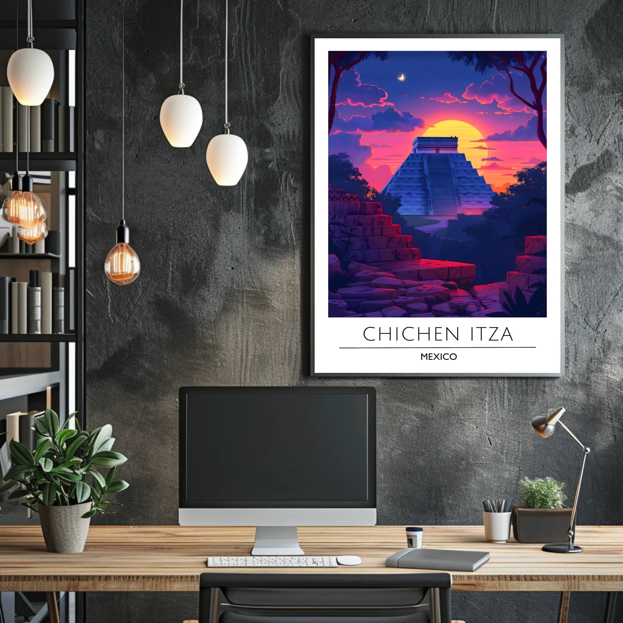 Chichen Itza Majestic Scene Cultural or Heritage Poster
