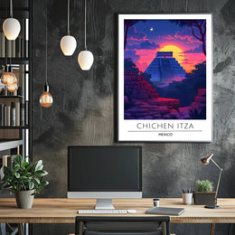 Chichen Itza Majestic Scene Cultural or Heritage Poster