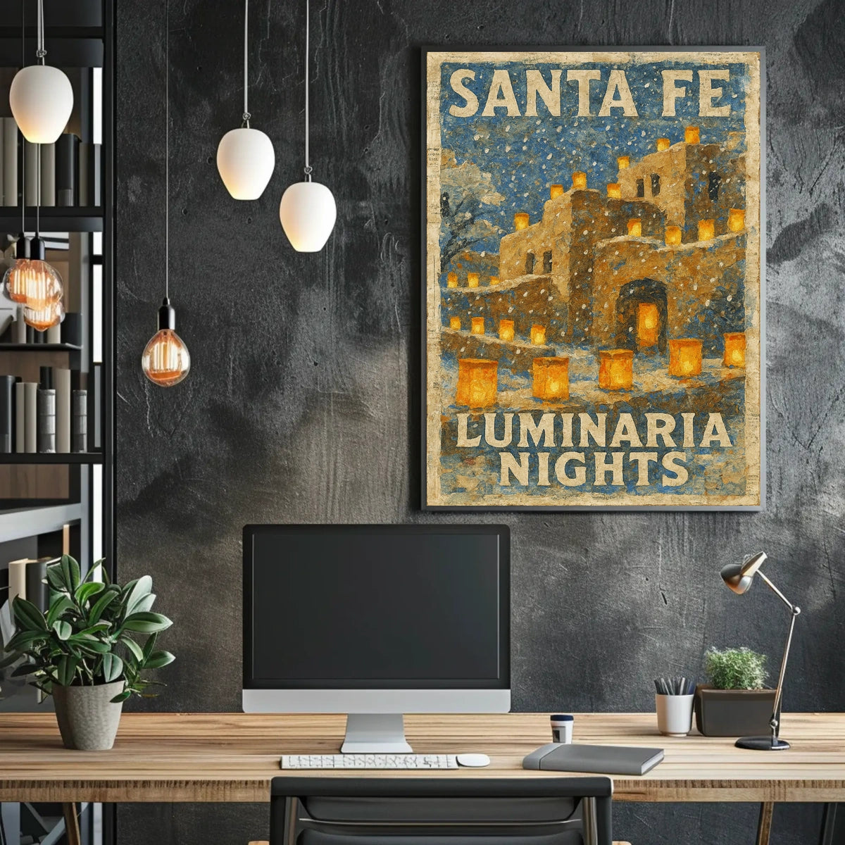 Santa Fe Luminaria Nights Poster