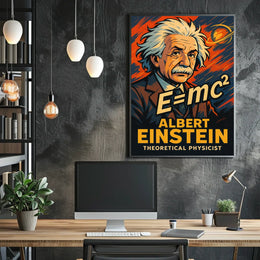 Albert Einstein Theoretical Physicist Poster