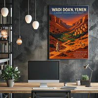 Wadi DoaN, Yemen A Journey Through Poster