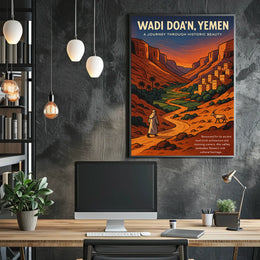 Wadi DoaN, Yemen A Journey Through Poster