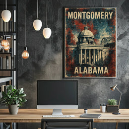 Montgomery Cityscape Heritage Photography Wanderlust Poster
