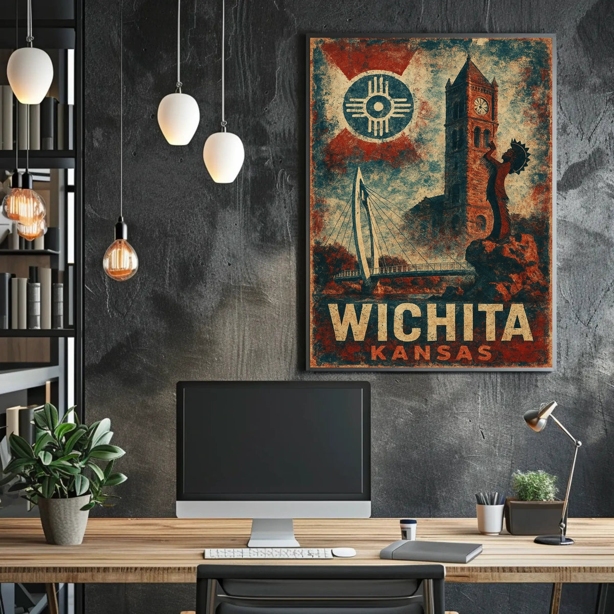 Wichita Heritage Vintage City Pride Poster