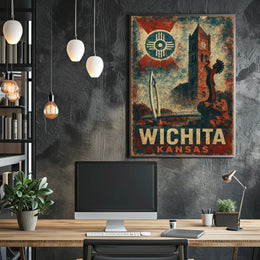 Wichita Heritage Vintage City Pride Poster