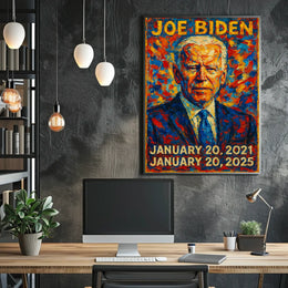 Joe Biden 46th President of the United States Glitch Hop Art Poster