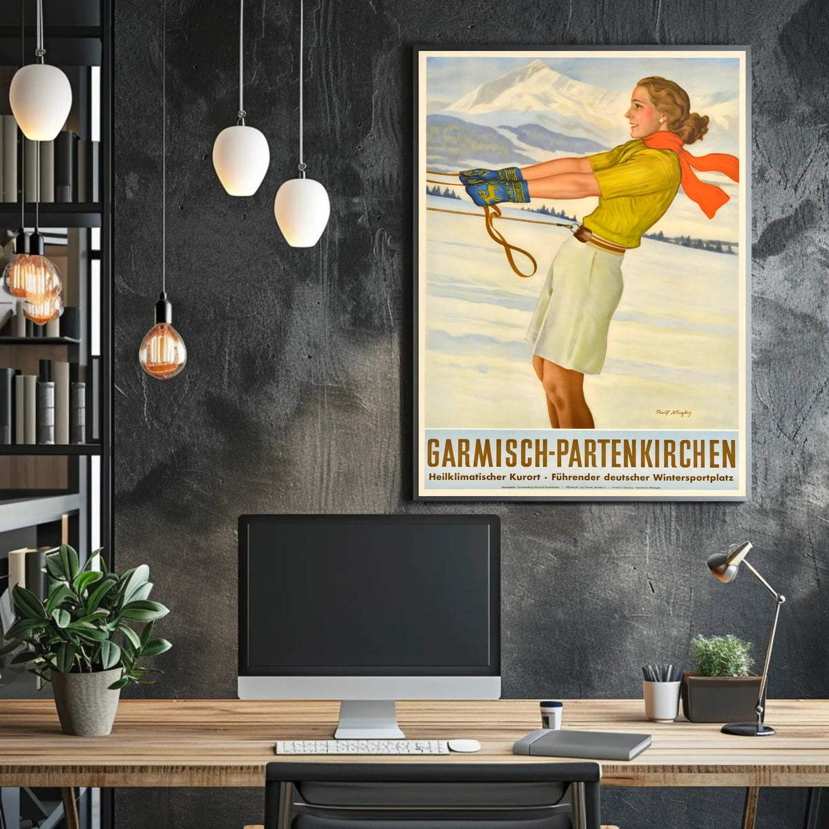 Garmisch-Partenkirchen Winter Sports Poster