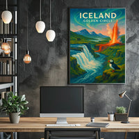 Iceland Golden Circle Poster