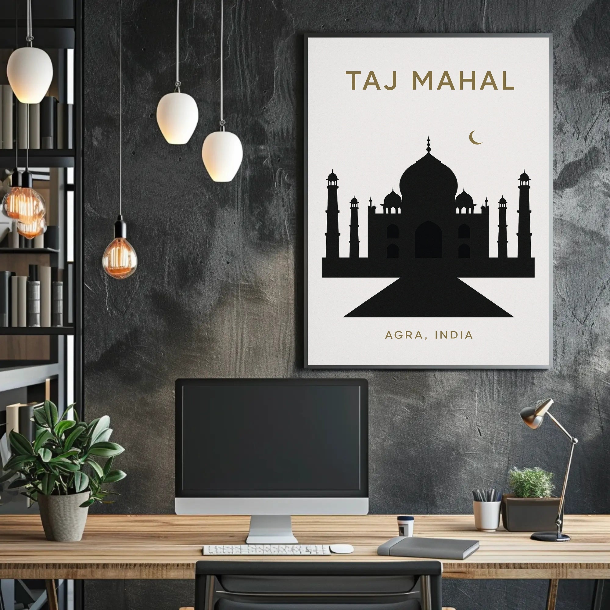 Taj Mahal Agra, India Poster PosterGoat