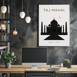Taj Mahal Agra, India Poster PosterGoat