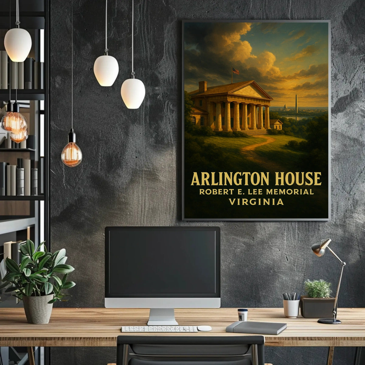 Arlington House Robert E. Lee Memorial Poster