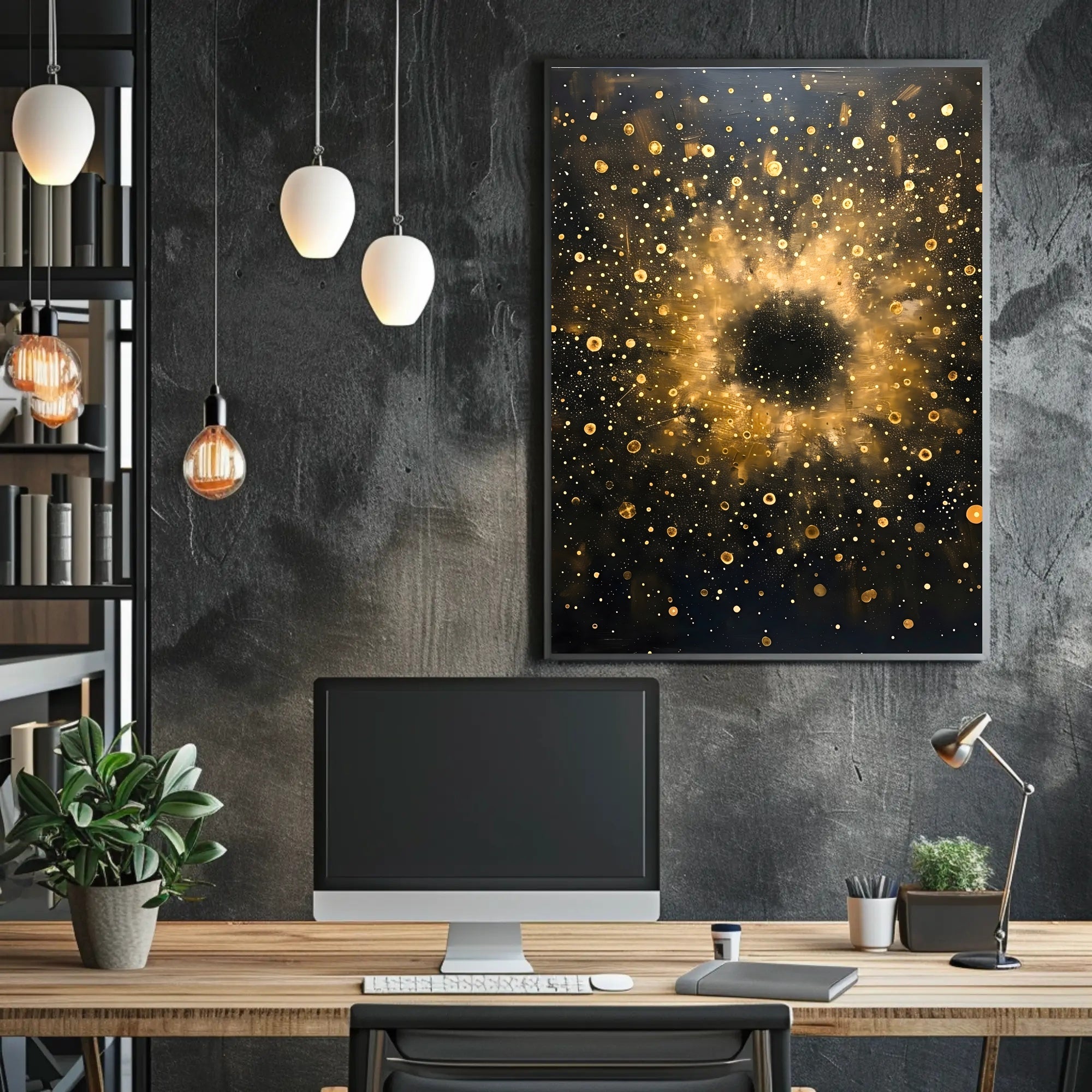 Cosmic Explosion William Morris Art Poster