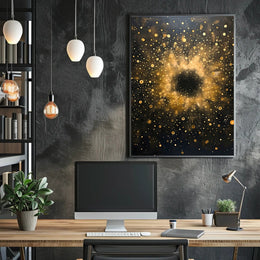 Cosmic Explosion William Morris Art Poster