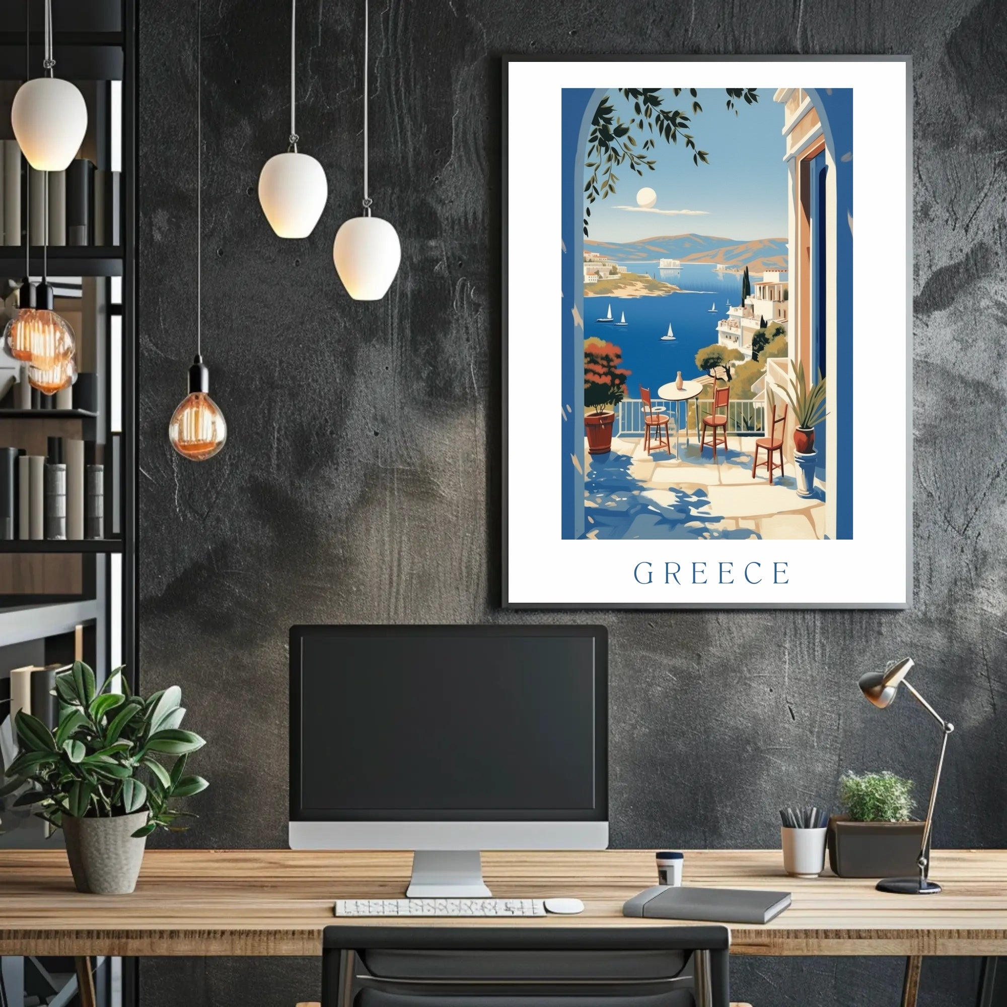 Scenic View of Greece Poster PosterGoat
