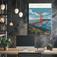 Golden Gate Bridge in San Francisco Travel Poster