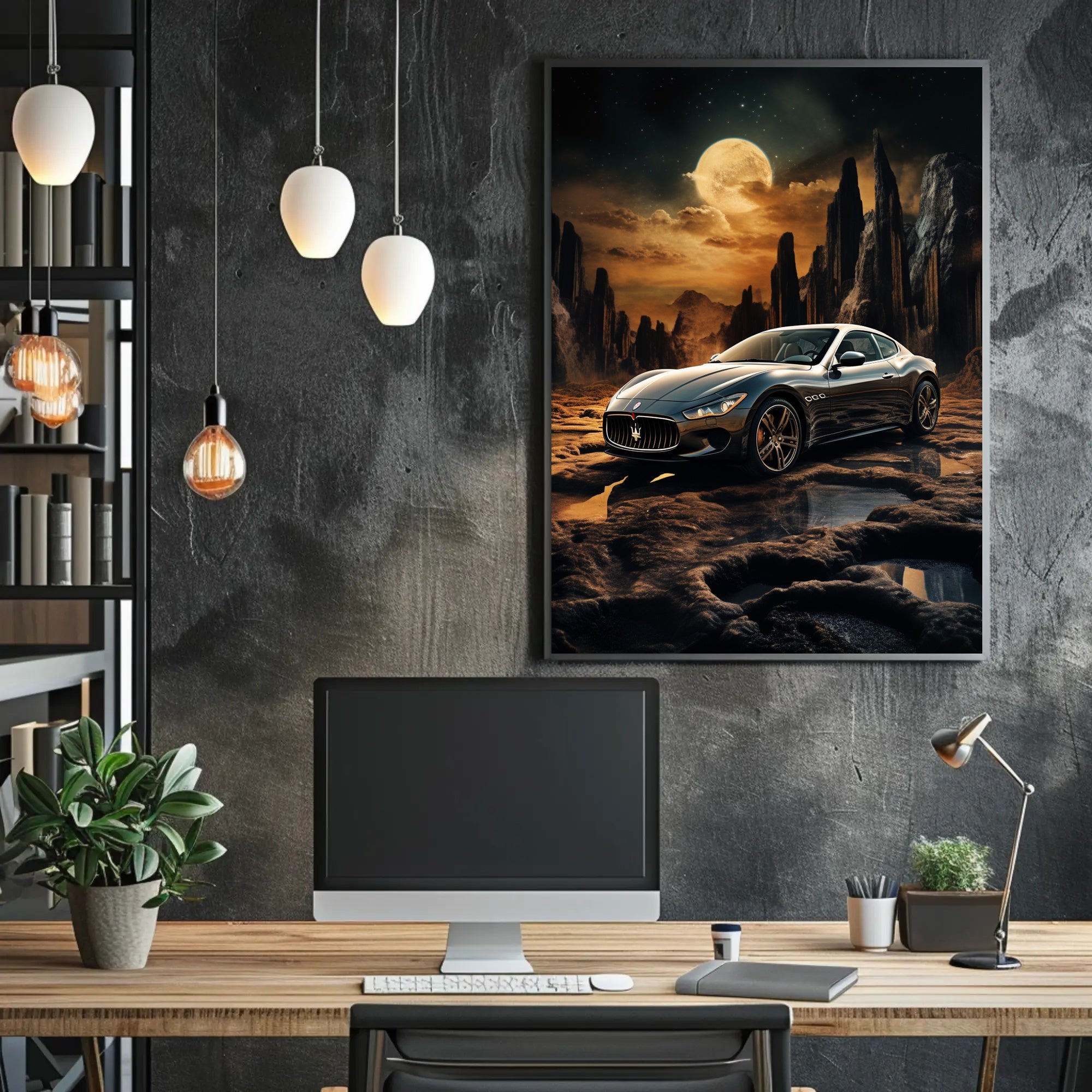 Cosmic Journey with Luxury Poster PosterGoat