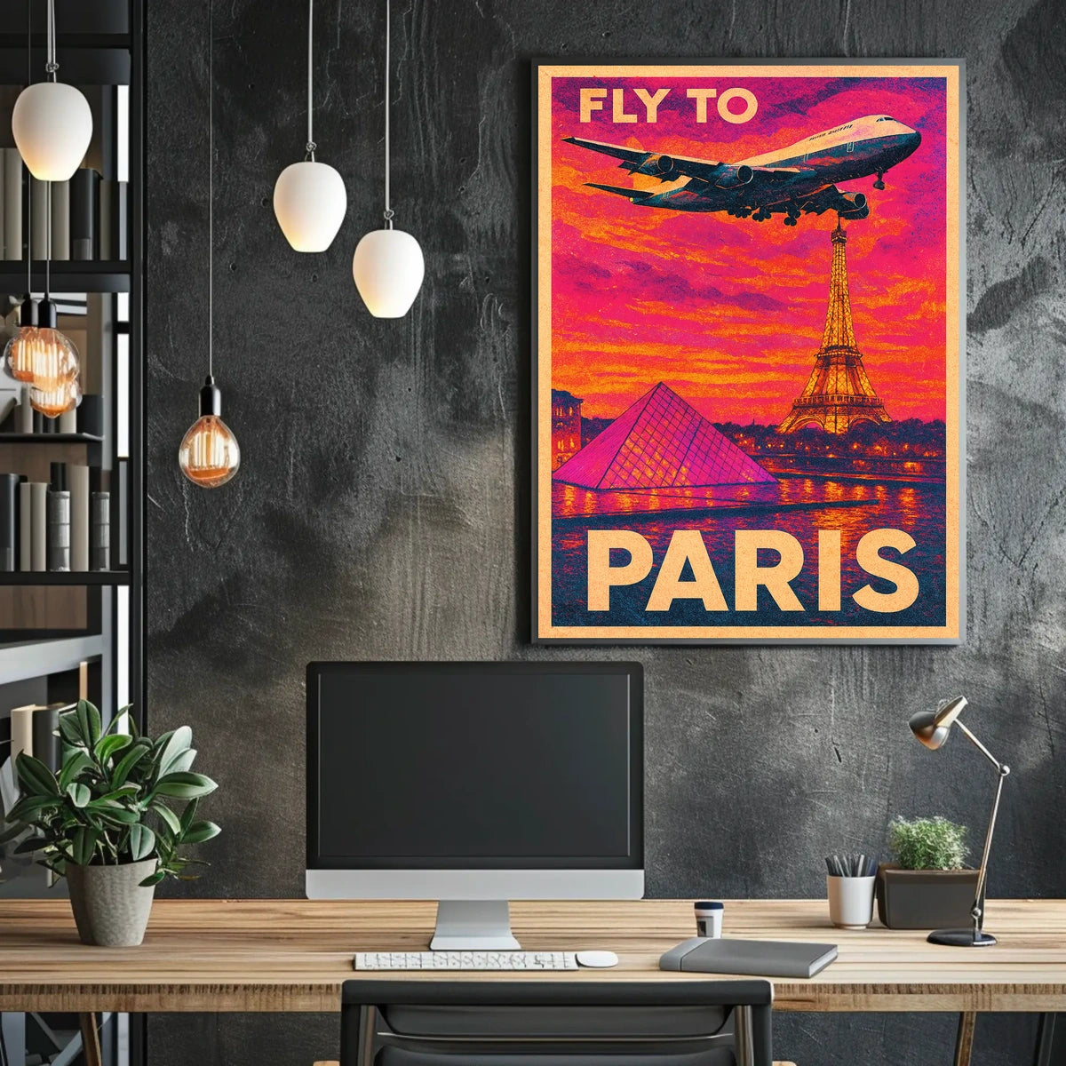 Fly To Paris Poster