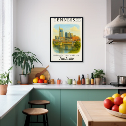 Tennessee, Nashville 2 Signature Series Vintage Travel Poster