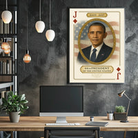 Barack Obama 44th President Portrait Scene For Wall Poster