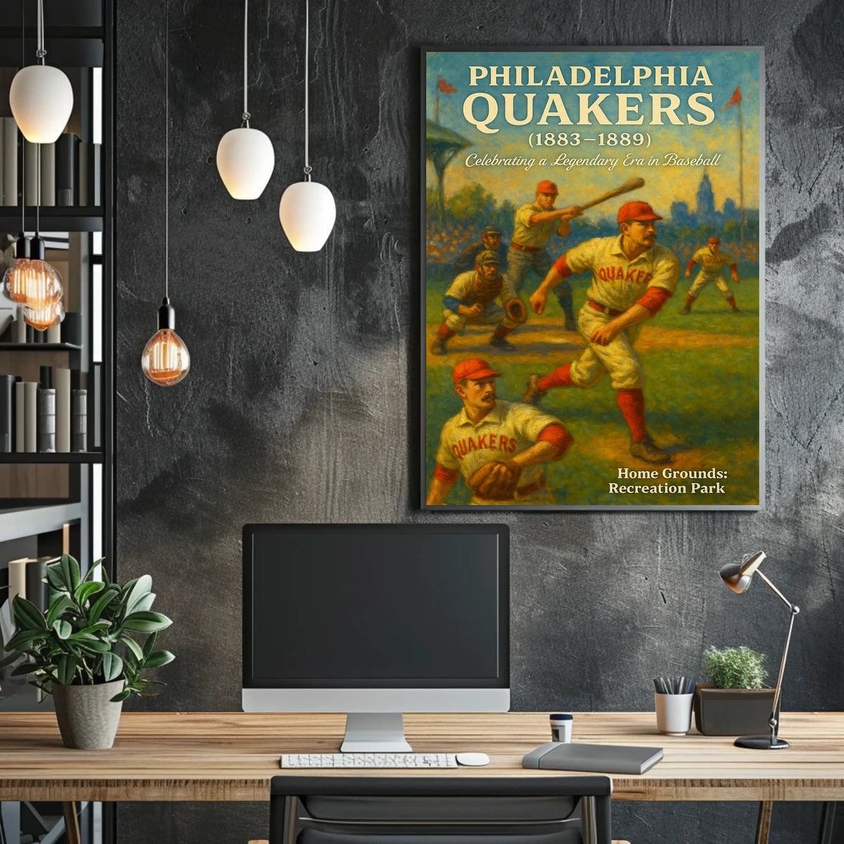 Philadelphia Quakers Celebrating a Legendary Era in Baseball Poster