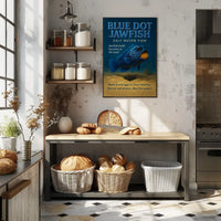 Blue Dot Jawfish Poster