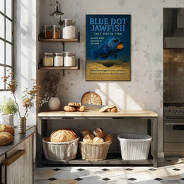 Blue Dot Jawfish Poster