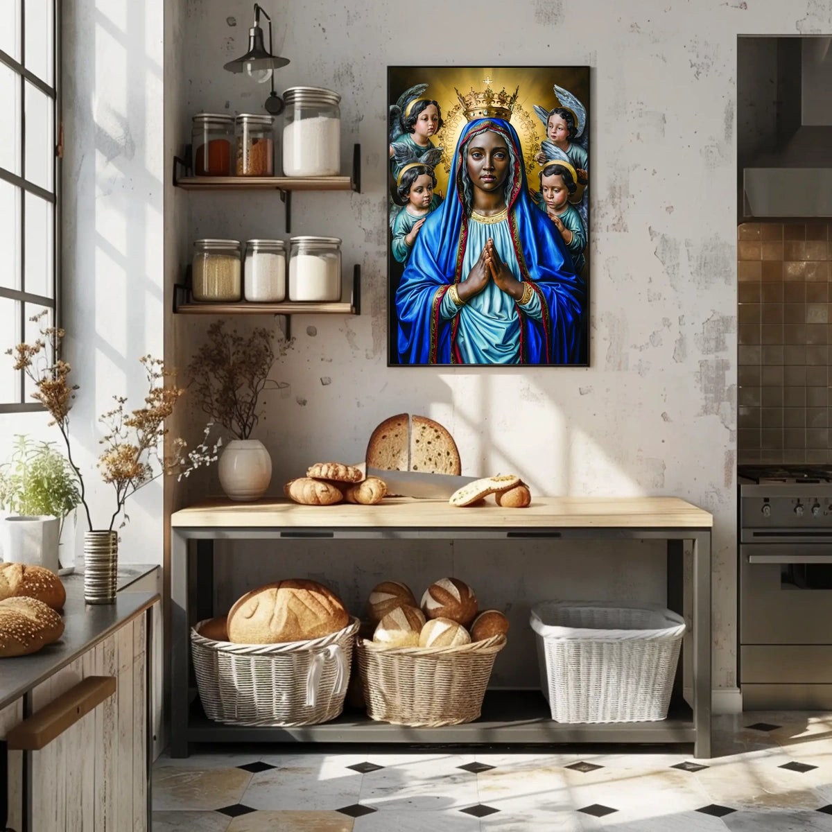 Madonna and Angels Poster