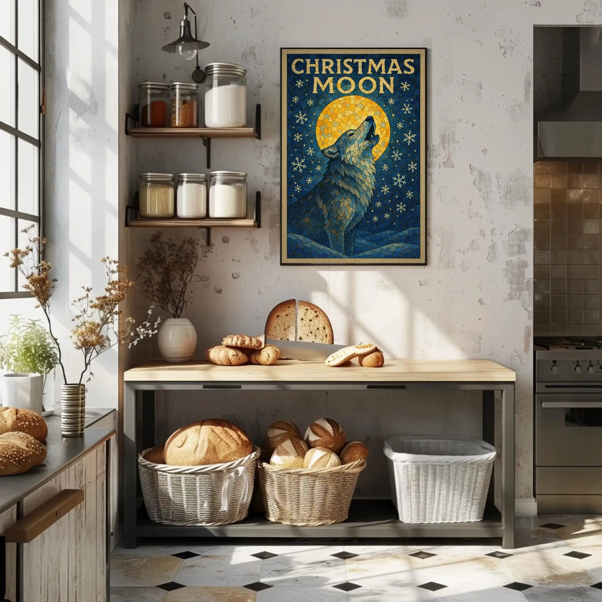 Christmas Moon Poster
