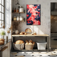 Swirling Abstract Waves Abstract Poster