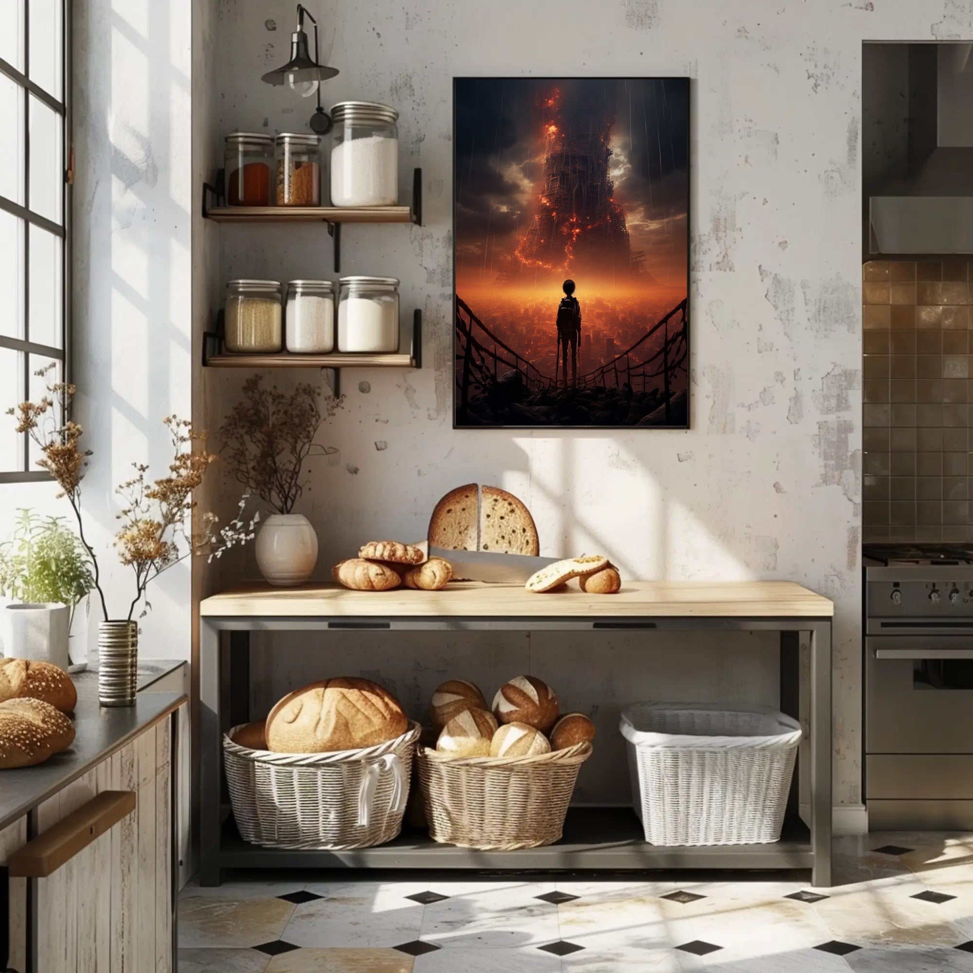 The Burning Tower Poster