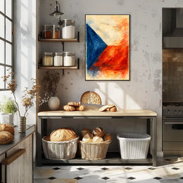 Abstract National Colors Abstract Poster