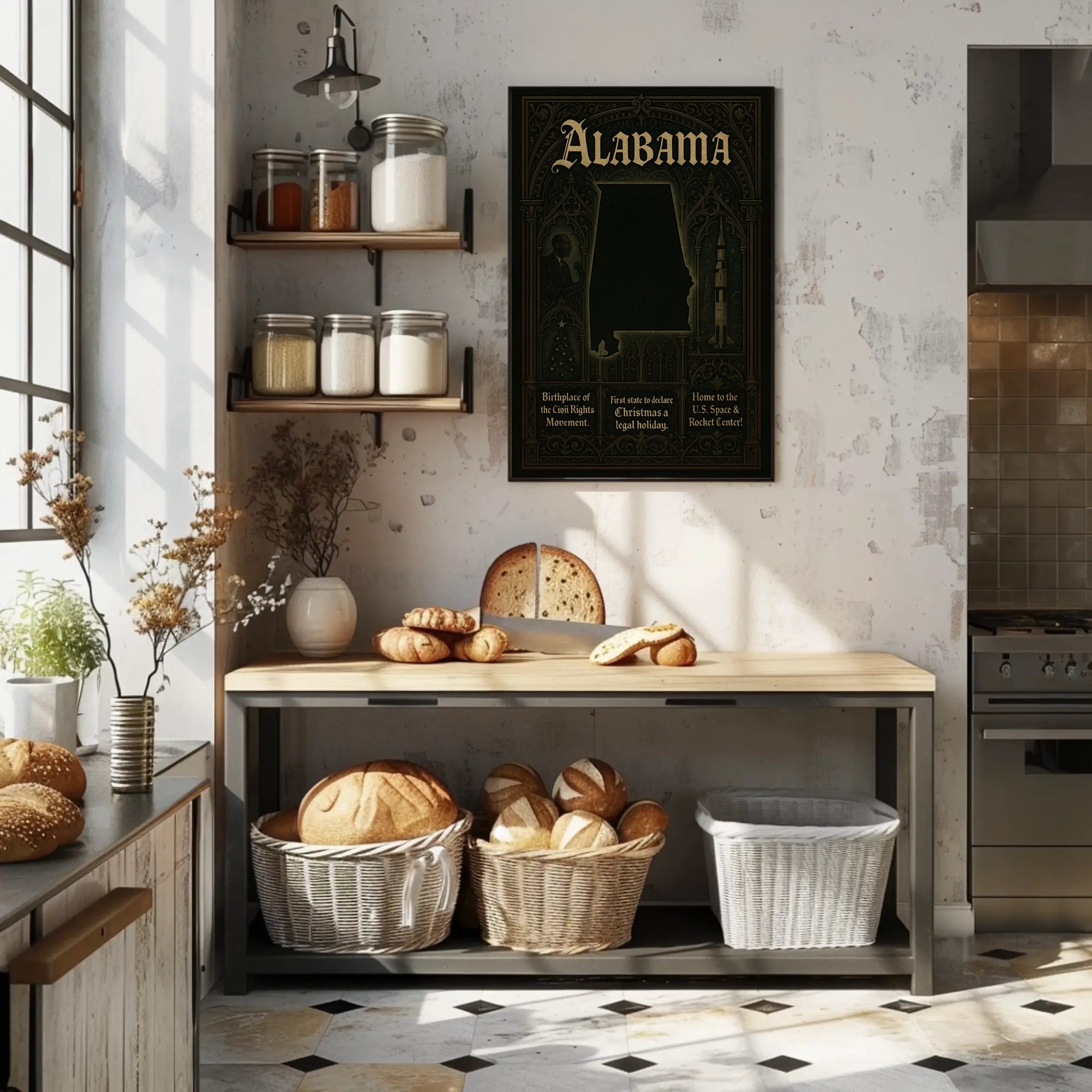 Alabama A Historical And Cultural Poster