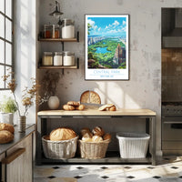 Central Park Serenity with Manhattan Skyline Urban or Cityscape Poster
