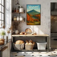 Vermont Nature Tapestry Poster Wall Art Print