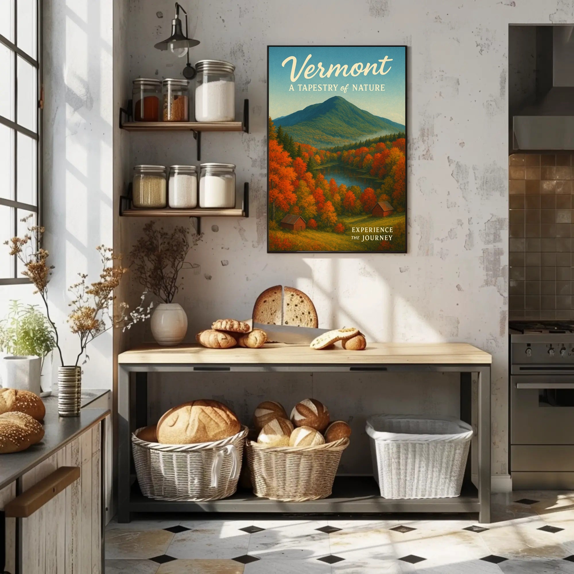 Vermont Nature Tapestry Poster Wall Art Print