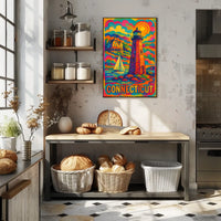 Vibrant Connecticut Lighthouse Poster
