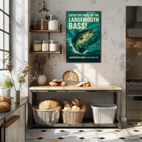 Catch the Thrill of the Largemouth Bass Poster PosterGoat