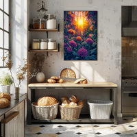 Nature's Beauty Greenhouse Scene Art Poster