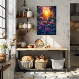 Nature's Beauty Greenhouse Scene Art Poster