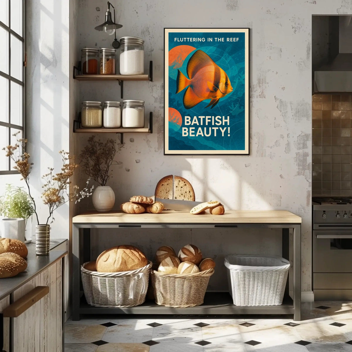 Fluttering In The Reef Poster