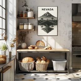 Nevada Landscape Reflection Poster