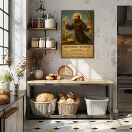 Saint Joseph of Cupertino Religious Levitation Heritage Poster