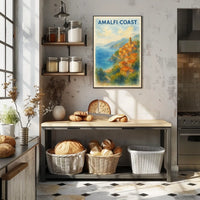Amalfi Coast Poster Wall Art Museum Quality Print Giclee
