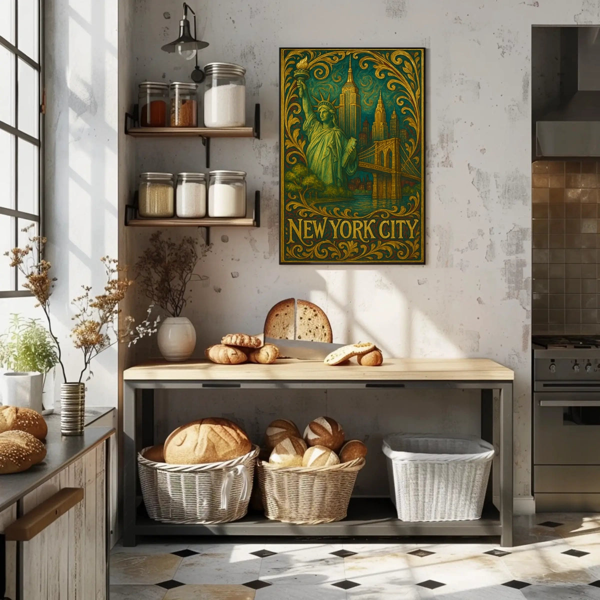 New York City Landmarks Poster Art Print Museum Quality