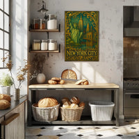 New York City Landmarks Poster Art Print Museum Quality