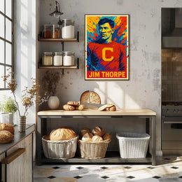 Jim Thorpe Iconic Athlete Poster