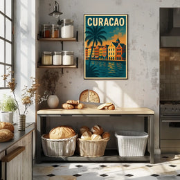 Curacao Travel Poster
