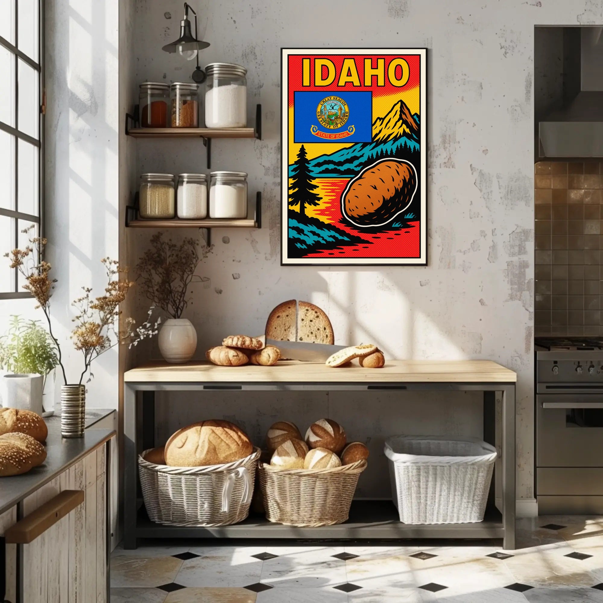 Idaho The Gem State Poster PosterGoat