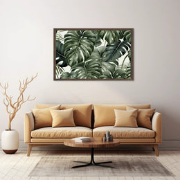 Lush Tropical Leaves Poster