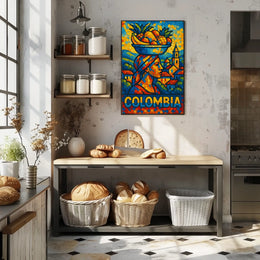 Colombia Vibrant Culture Poster
